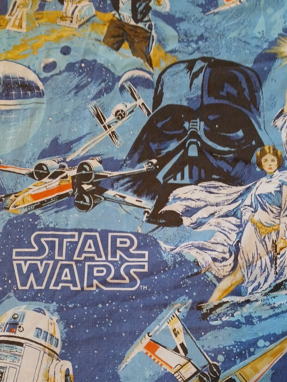Vintage Star Wars Twin Size Flat Sheet